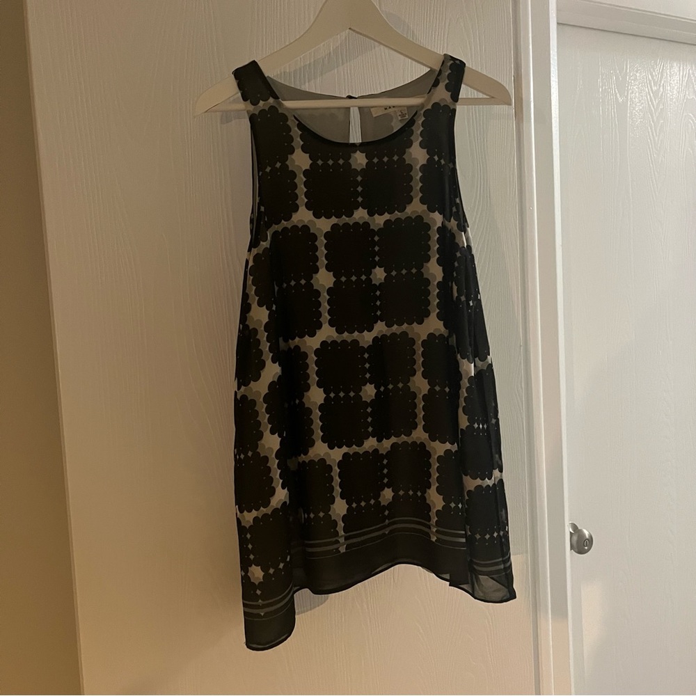 Max Studio Tunic Blue Navy L